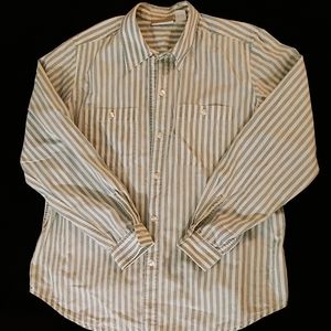 Liz Claiborne Cotton Collared Long-sleeve Shirt